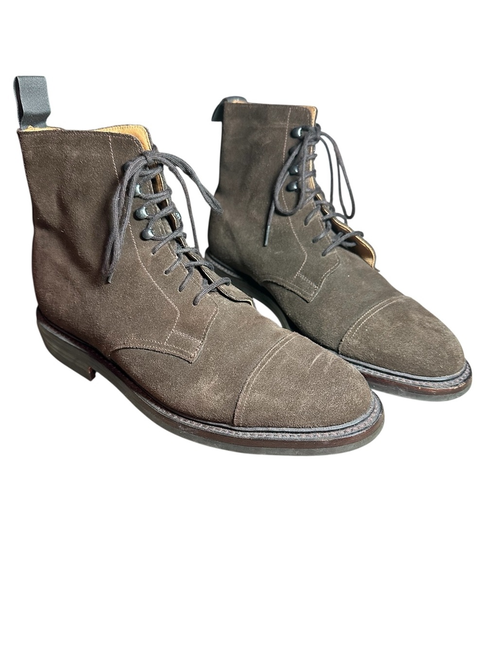 Crockett And Jones For Brooks Brothers Brown Suede Boot Size 8.5D US Made In UK